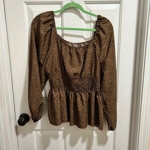 Leopard Print Women's Top
